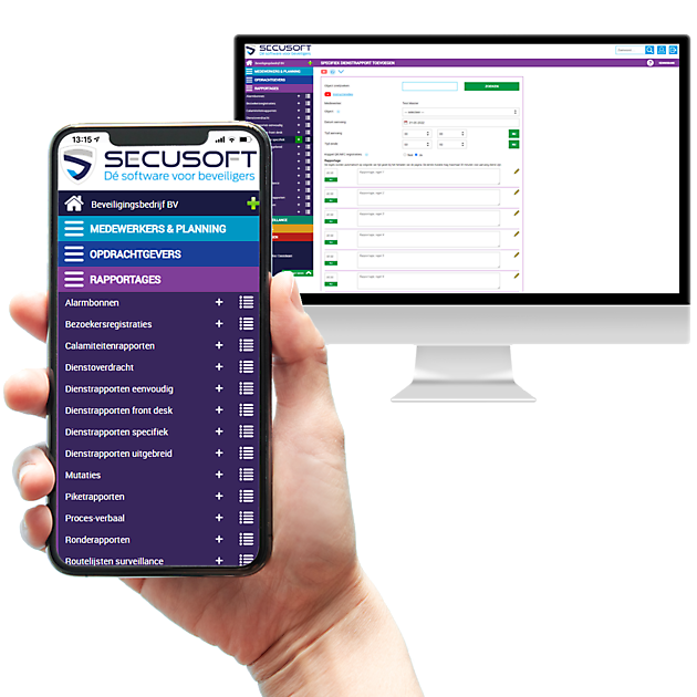 Efficiënte rapportagesoftware - Secusoft, dé software voor beveiligers